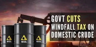 The decision came after the fifth fortnightly review of windfall taxes conducted by the Centre