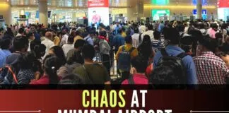 Massive crowds of passengers were seen sitting or moving around in Terminal 2 due to the systems glitch