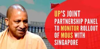 The joint partnership committee will be co-chaired by senior officials from Singapore and Uttar Pradesh