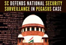 The SC stated that using Pegasus spyware against terrorists isn't inherently wrong, stressing the importance of national security